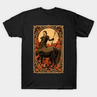 Centaur Tarot Card Vintage Artwork T-Shirt